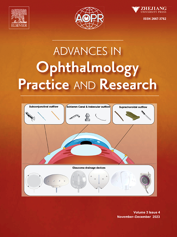 Go to journal home page - Advances in Ophthalmology Practice and Research